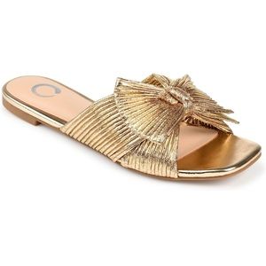 Journee Collection Womens Serlina Tru Comfort Foam Slide Low Block Heel Sandals